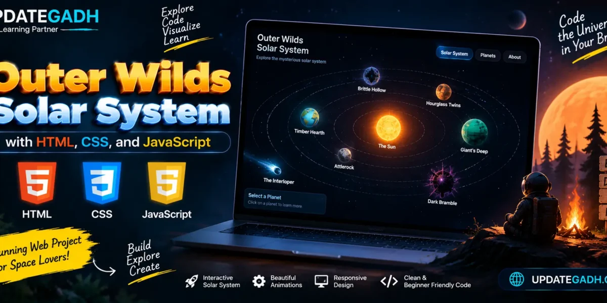 Outer Wilds Solar System with HTML, CSS, and JavaScript