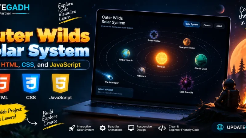 Outer Wilds Solar System with HTML, CSS, and JavaScript