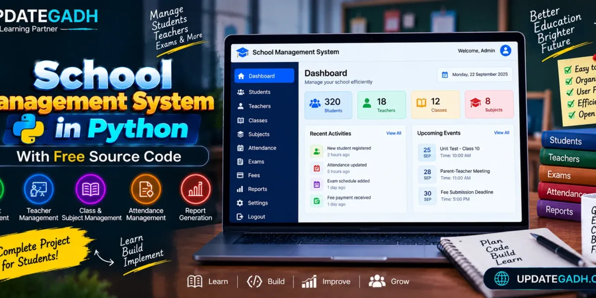 School Management System in Python with Free Source Code