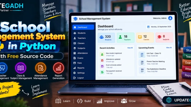 School Management System in Python with Free Source Code