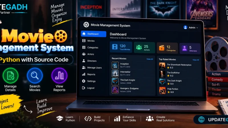 Movie Management System in Python with Source Code