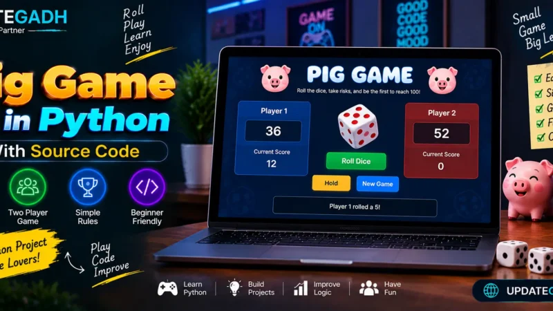 Pig Game in Python With Source Code