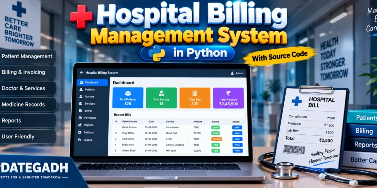 Hospital Billing Management System in Python free code