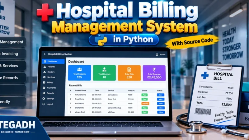 Hospital Billing Management System in Python free code