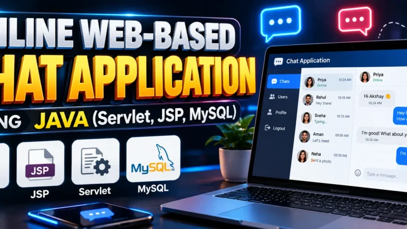 Online Web-Based Chat Application Using Java