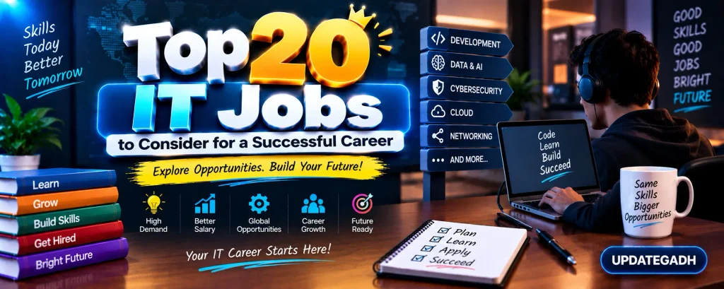 Top 20 IT Jobs to Consider for a Successful Career