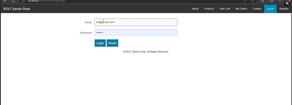 E-commerce Platform with PHP, CSS, JavaScript