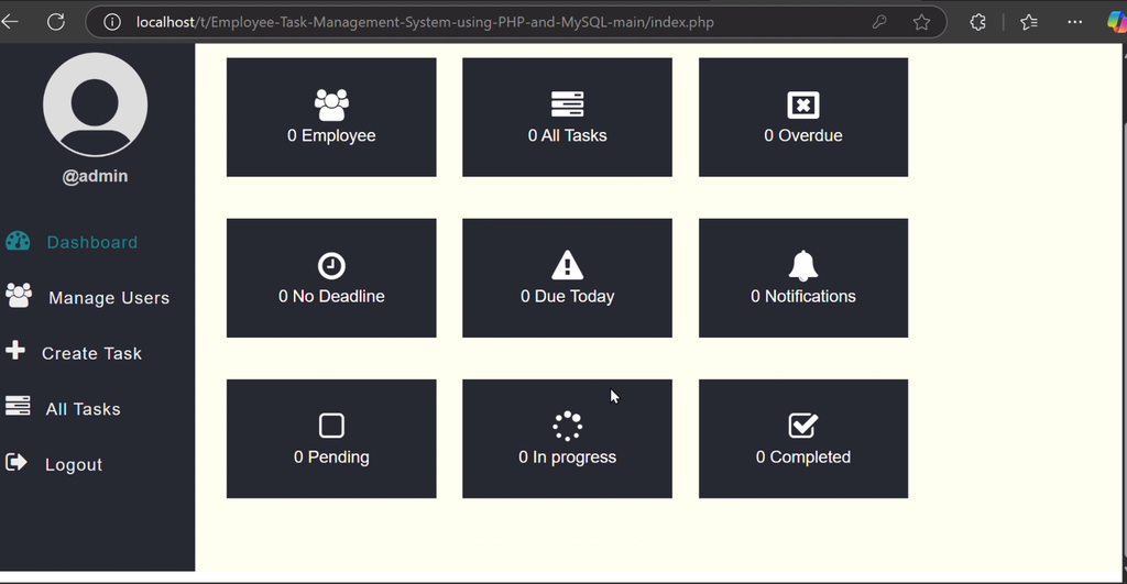 Employee Task Management System Using PHP and MySQL-2