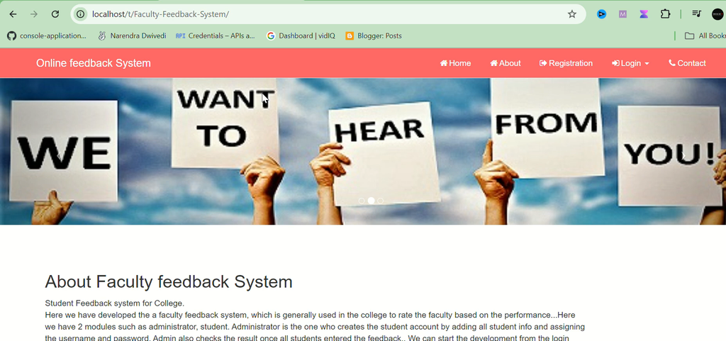 Faculty Feedback System in PHP and MySQL-1