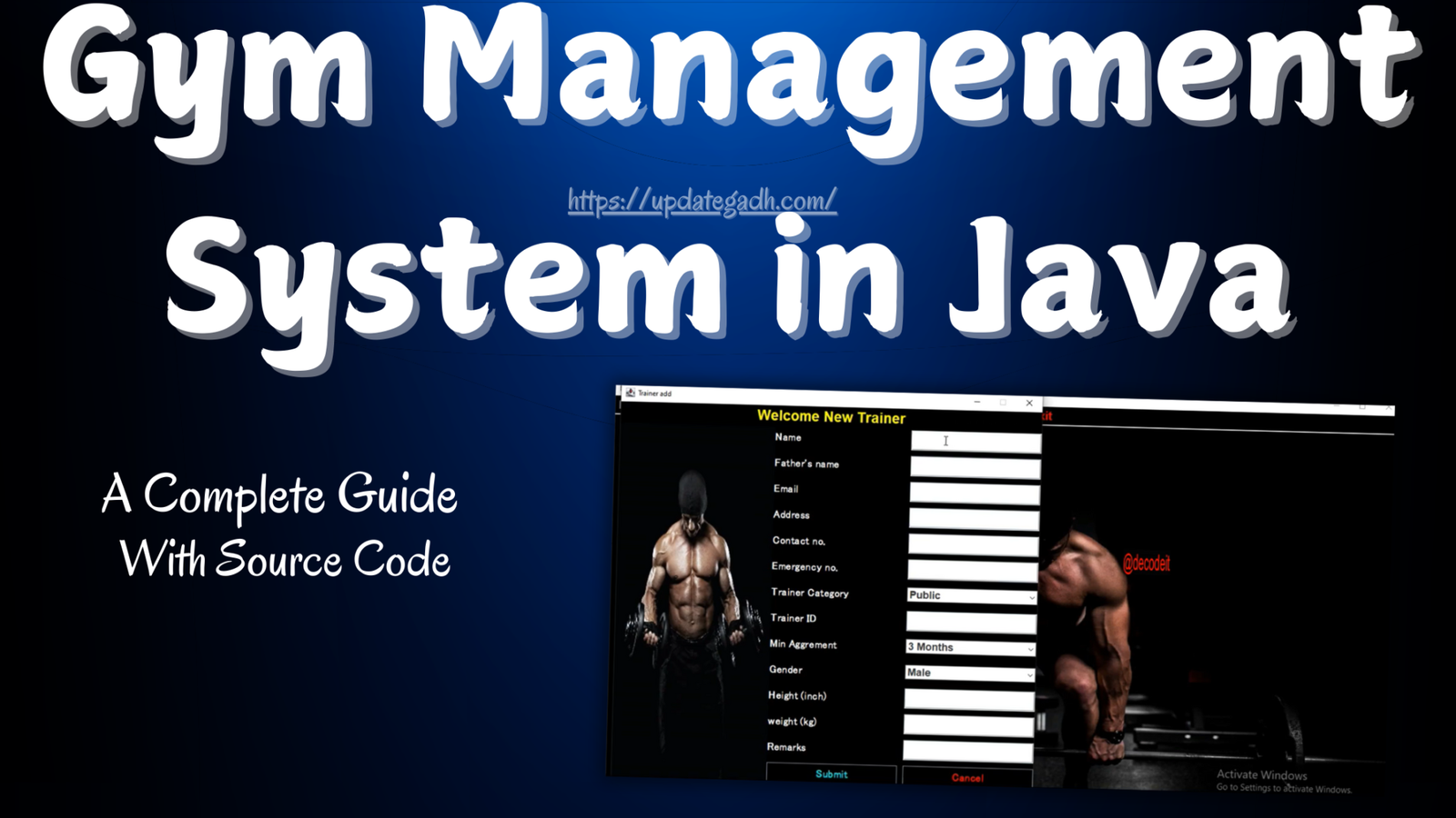 Gym Management System in Java