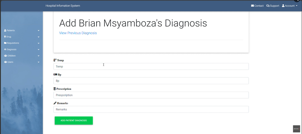 Hospital Information System in PHP