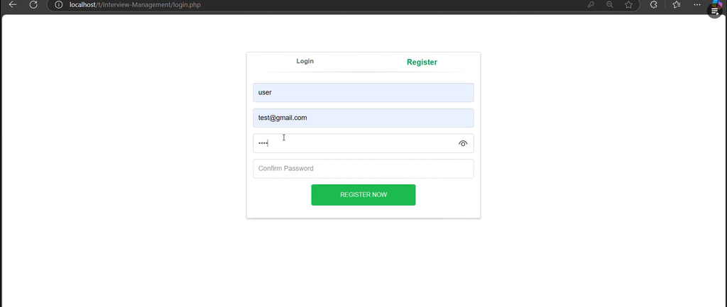 Interview Management System in PHP