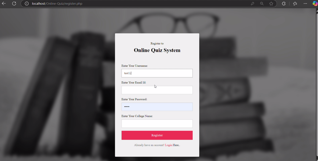 Online Quiz System in PHP and MySQL-2