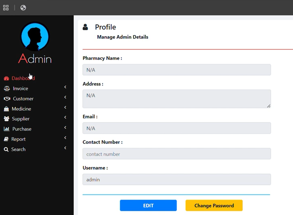 Pharmacy Management System in PHP with Source Code