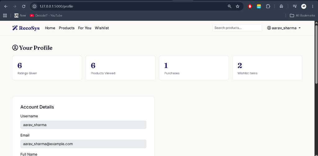 Product Recommendation Systems
