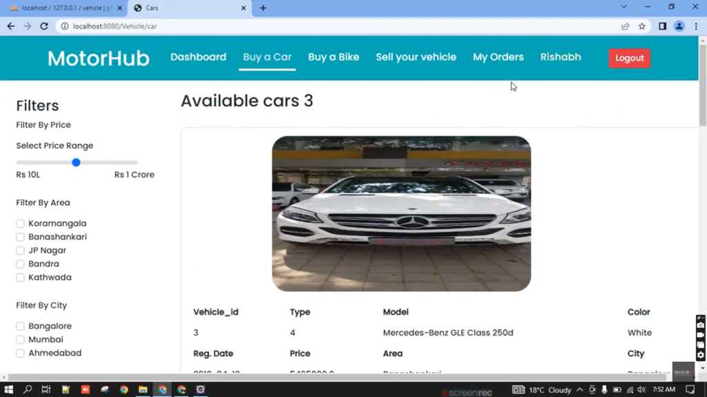 Screenshot-2024-11-17-192503-1024x575 Vehicle Selling Purchasing Management Project in Java Servlet Pages | Tomcat |