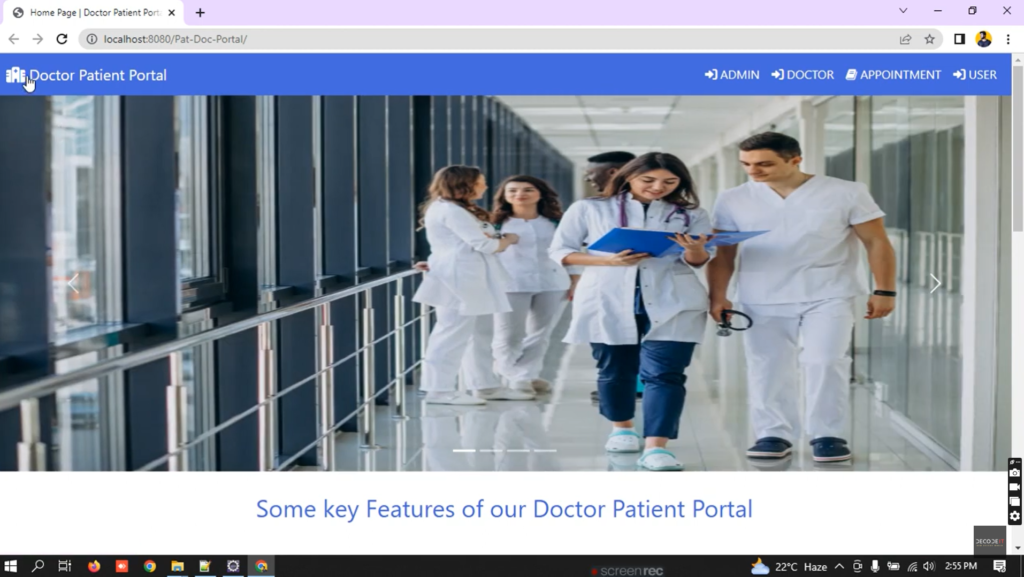 Screenshot-2024-11-17-201807-1024x577 Doctor Patient Portal Project in JSP, Java, and MySQL | Advance Java Project |