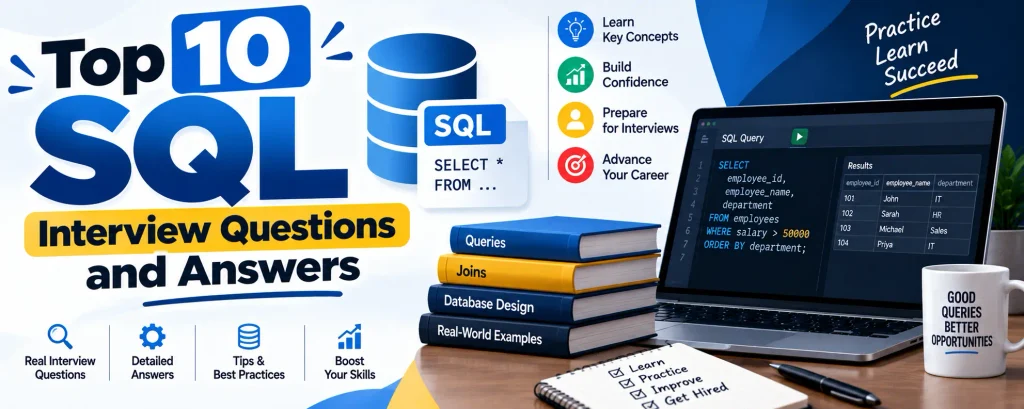 Top 10 SQL Interview Questions and Answers