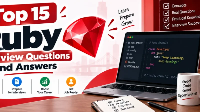 Top 15 Ruby Interview Questions for 2026