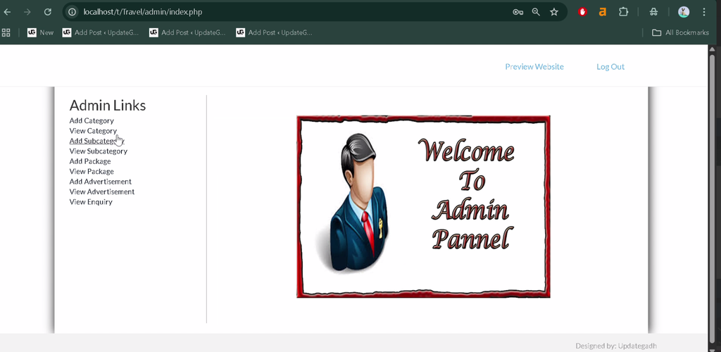 Travel Management System in PHP and MySQL-6