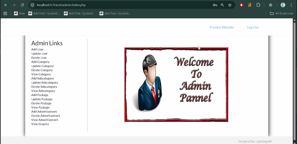 Travel Management System in PHP and MySQL-4