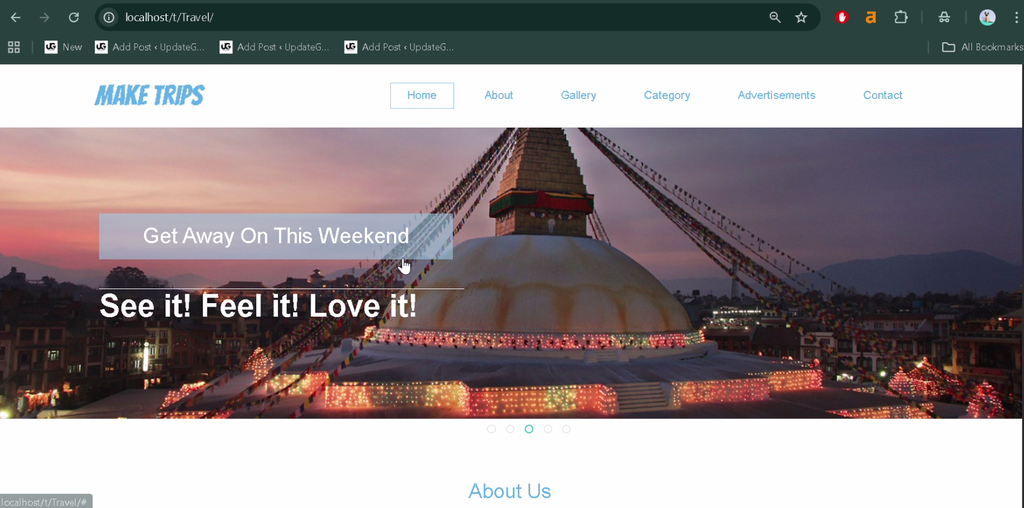 Travel Management System in PHP and MySQL-1
