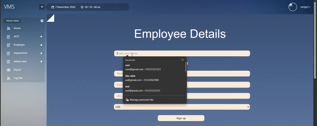 Visitor Management System in PHP with Source Code