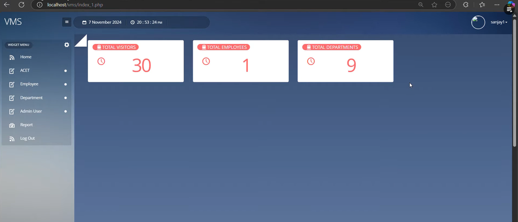 Visitor Management System in PHP with Source Code