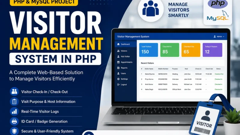 Visitor Management System in PHP