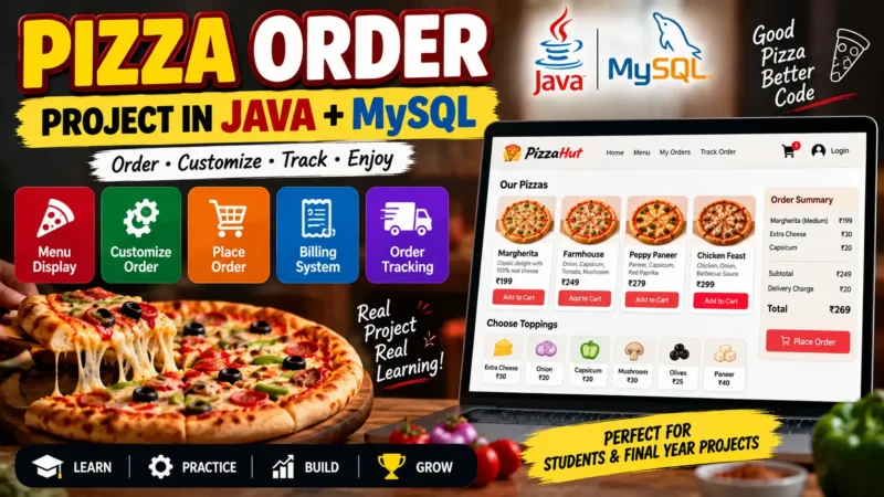 Pizza Order Project in Java