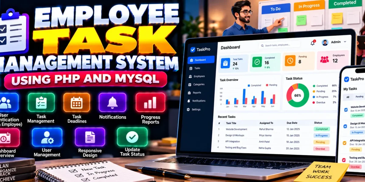 Employee Task Management System Using PHP and MySQL
