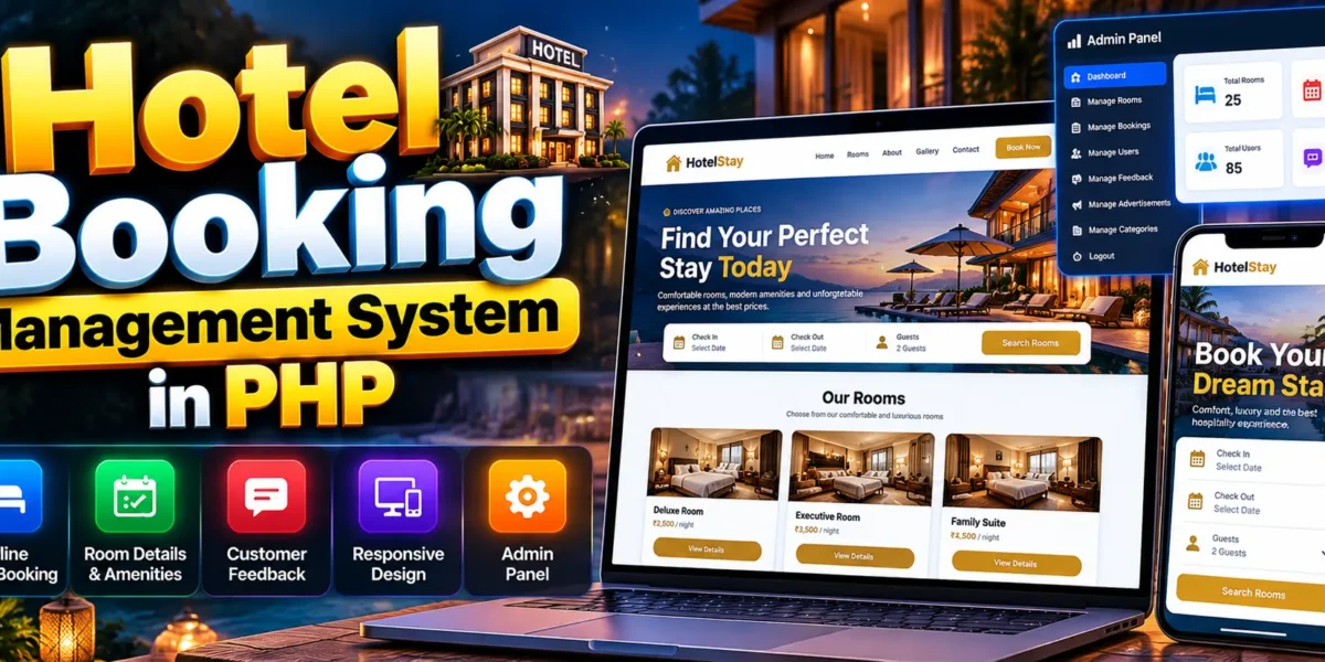 Hotel Booking Management System In PHP and MySQL