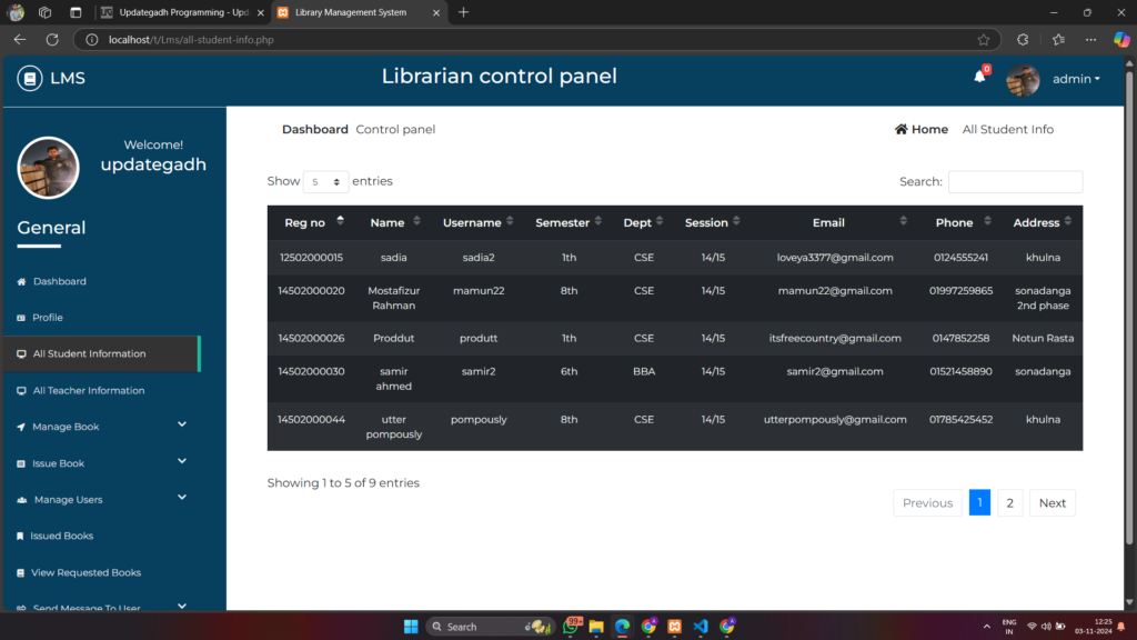 image-7-1024x576 Library System in PHP with Source Code