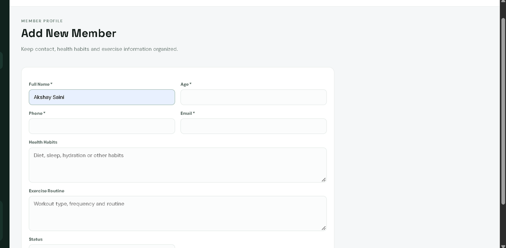 Gym Management System in Python