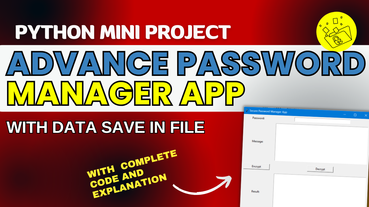 Password Manager App Using Python