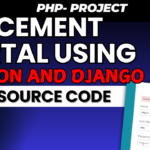 Placement Portal Using Python and Django free source Code