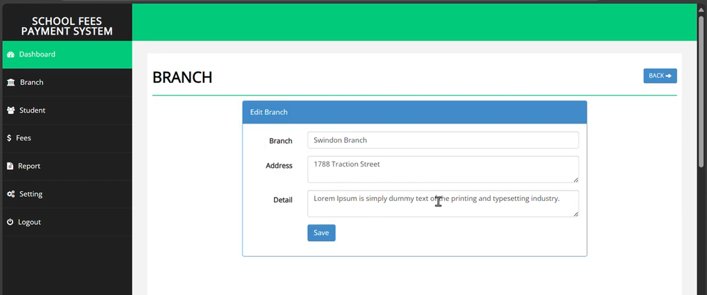 School Fees Payment System in PHP with Source Code