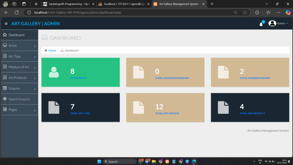 Screenshot-2024-12-18-222407-1024x576 Art Gallery Management System using PHP and MySQL