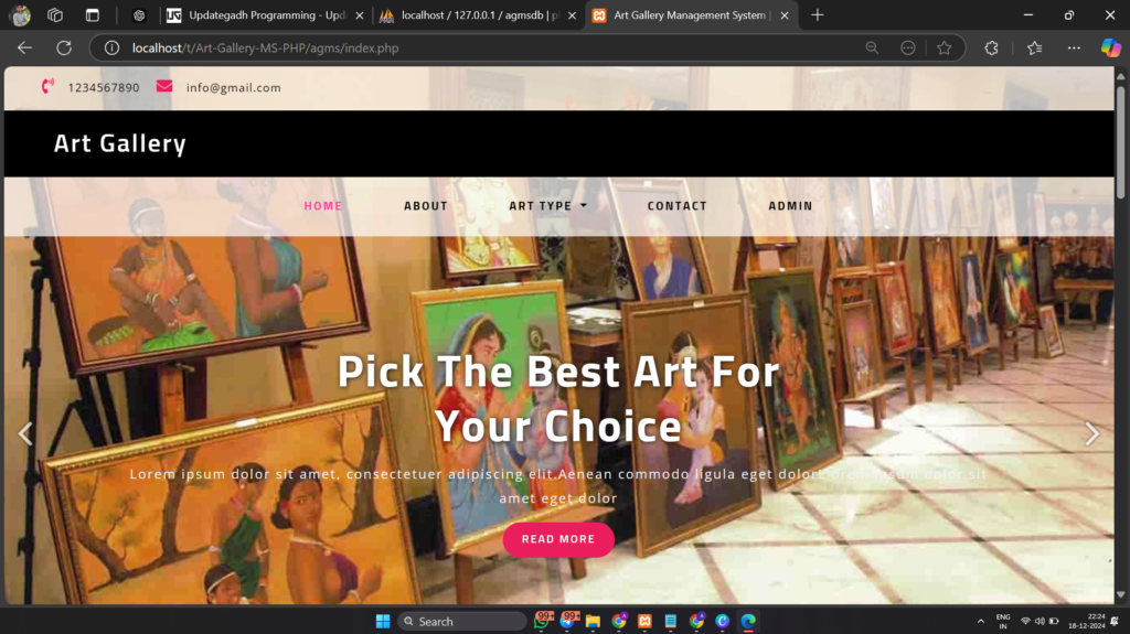 Screenshot-2024-12-18-222436-1024x575 Art Gallery Management System using PHP and MySQL