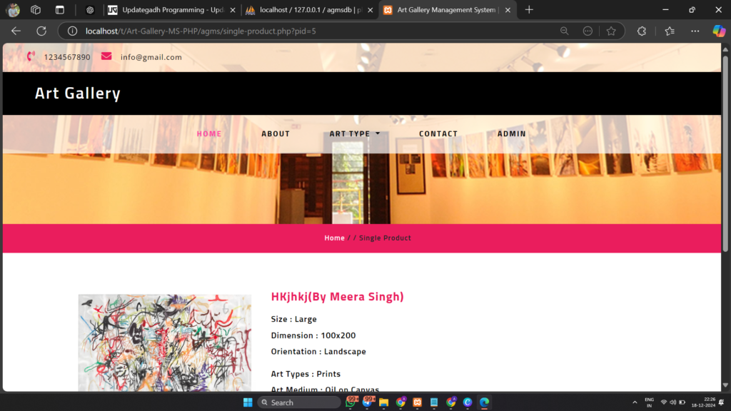 Screenshot-2024-12-18-222604-1024x576 Art Gallery Management System using PHP and MySQL