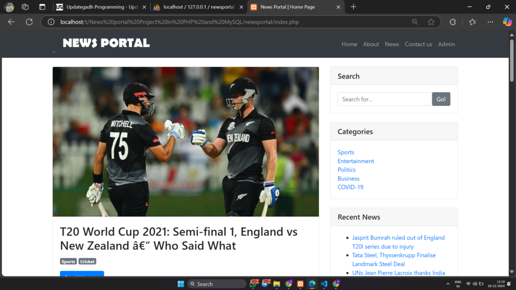 Screenshot-2024-12-20-111040-1024x576 News Portal Project in PHP and MySQL