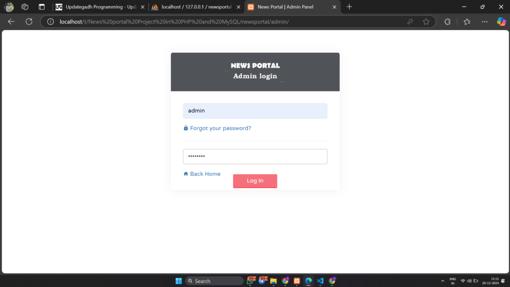 Screenshot-2024-12-20-111144-1024x576 News Portal Project in PHP and MySQL