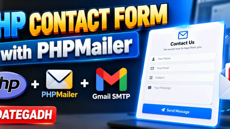 PHP Contact Form with PHPMailer