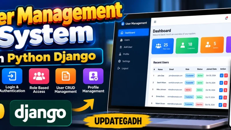 User Management System in Python Django