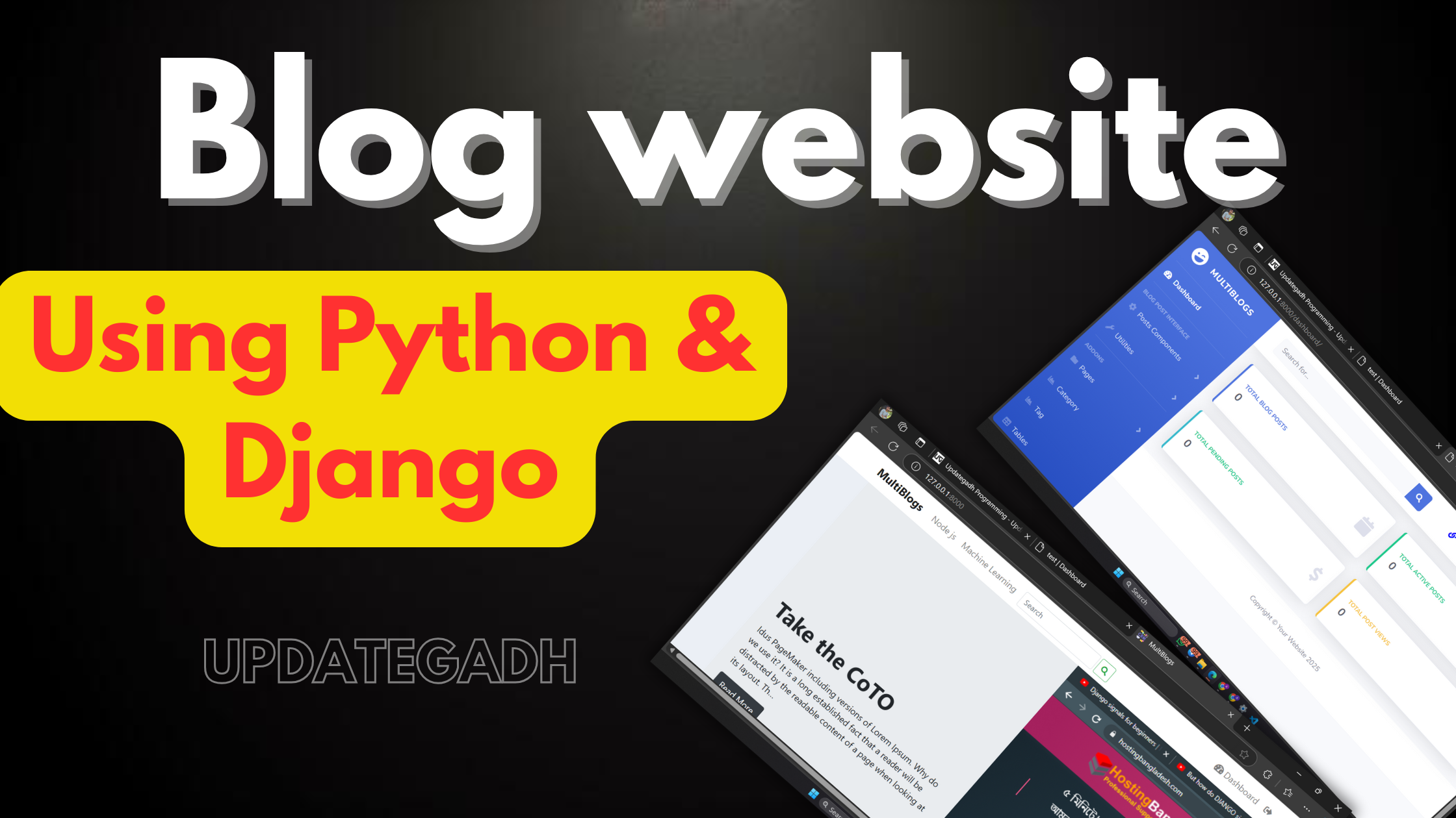 Blog website Using Django