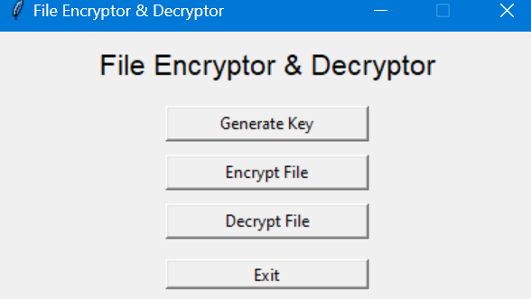 Enc File Encrypt Decrypt App using Python