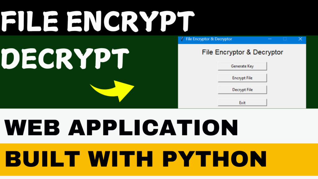 File Encrypt Decrypt App using Python