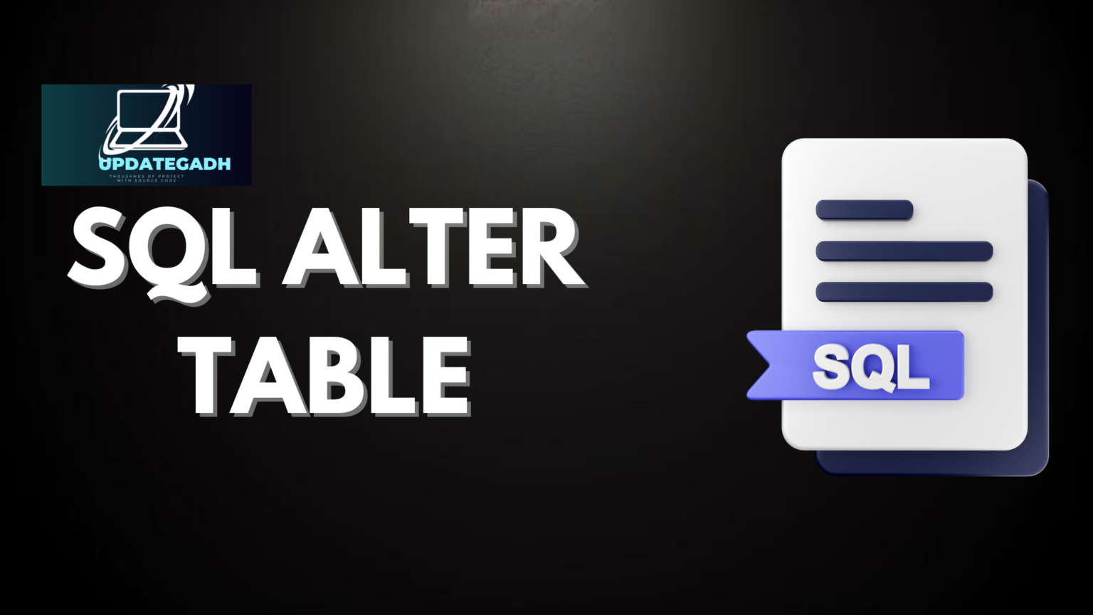 SQL ALTER TABLE: A Comprehensive Guide