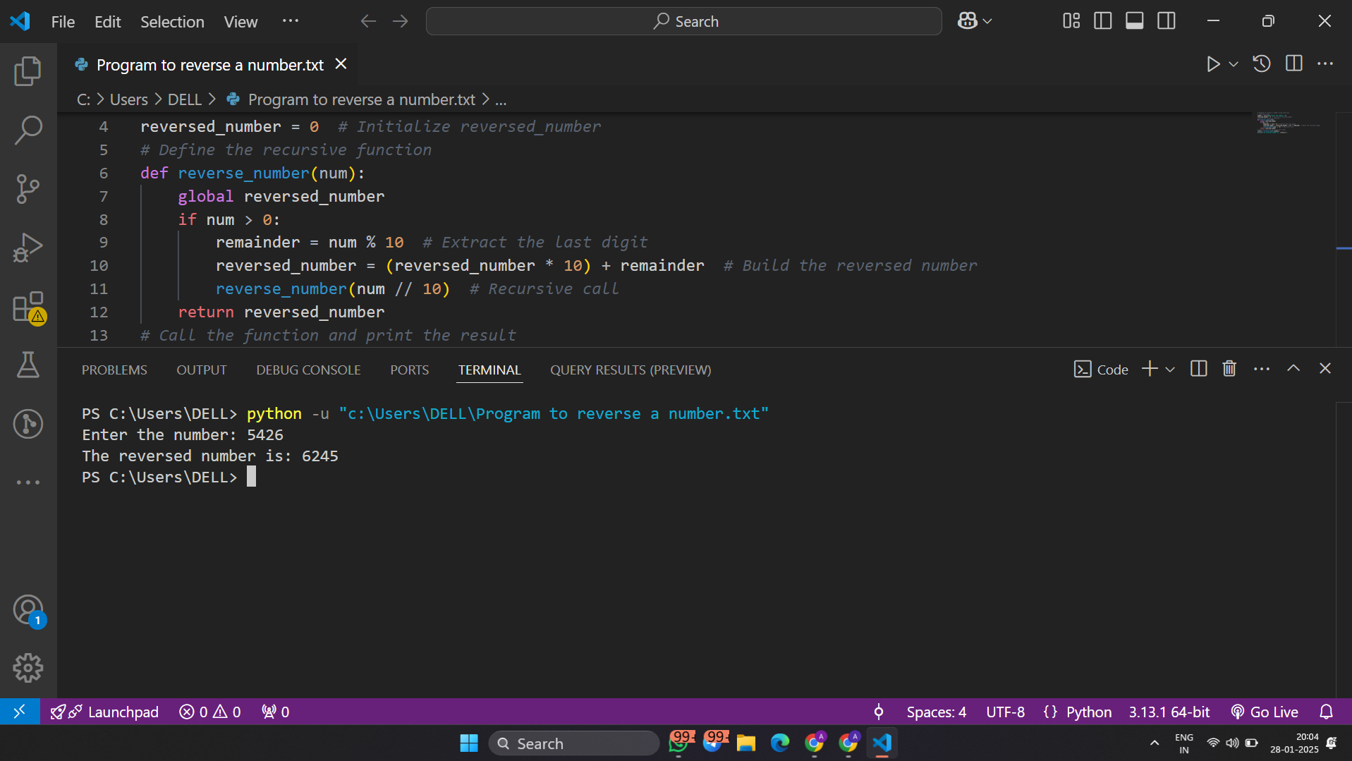 How to Reverse a Number in Python