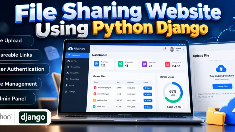 File Sharing Website Using Python Django
